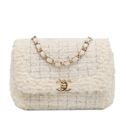 Chanel Mini Tweed Flap Crossbody (SHG-7gRh4A)