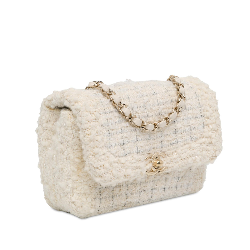 Chanel Mini Tweed Flap Crossbody (SHG-7gRh4A)