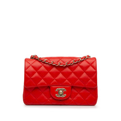 Chanel New Mini Classic Lambskin Single Flap (SHG-GUsaZG)