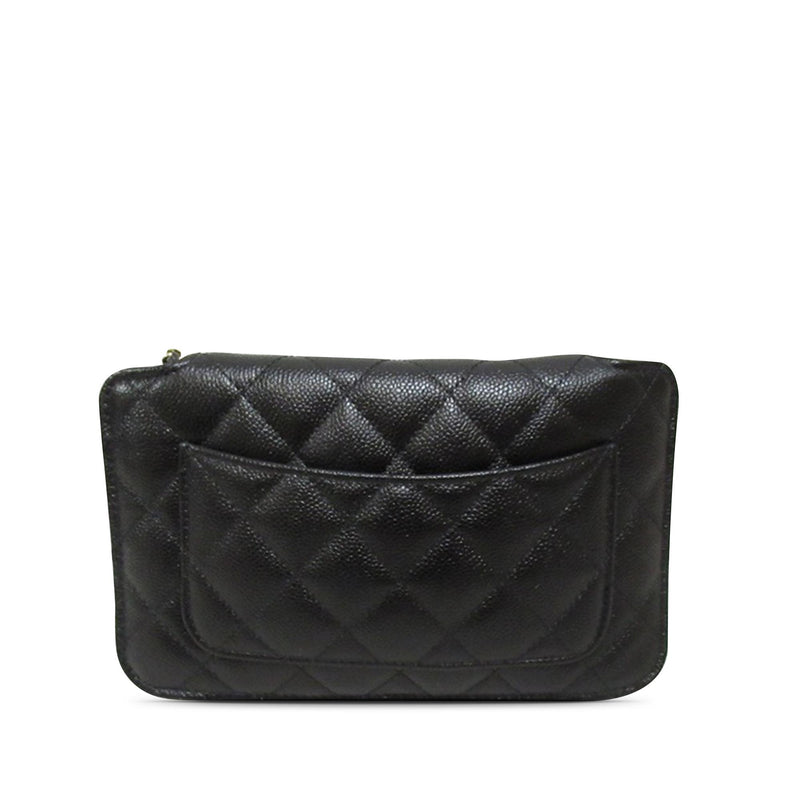 Chanel Nylon Graffiti Foldable Shopping Tote in Caviar Flap (SHG-Urz0Ek)