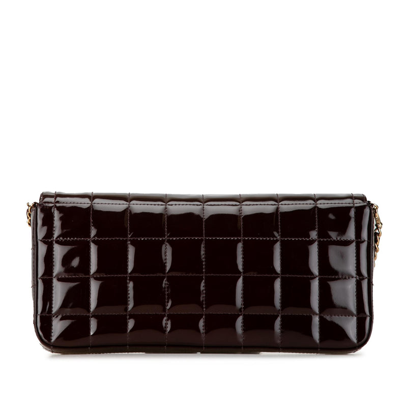 Chanel Patent Choco Bar East West Flap (SHG-0yHZCX)