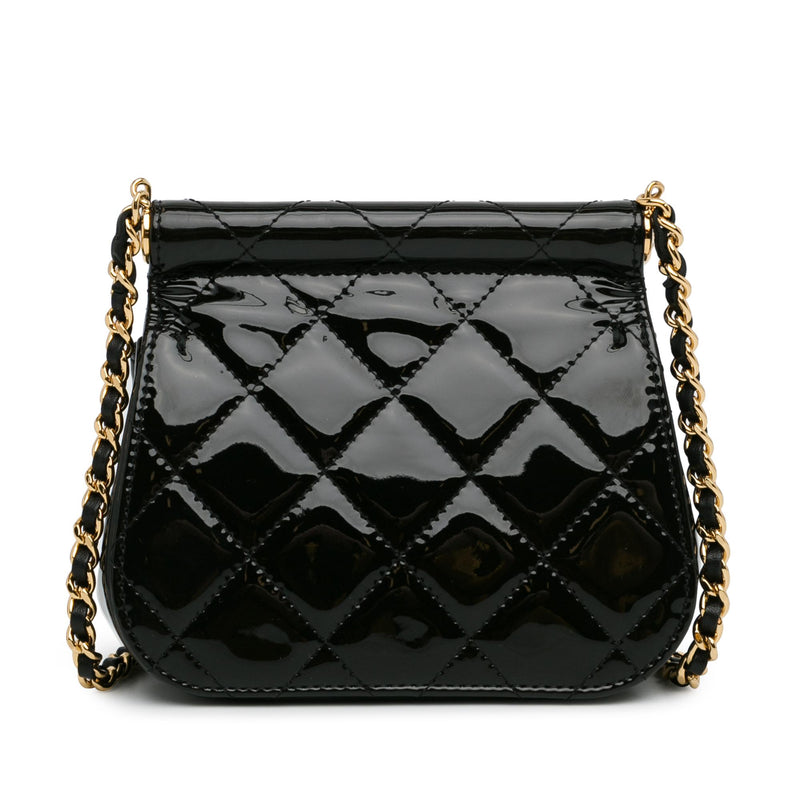 Chanel Patent Frame Clutch Flap with Chain (SHG-kmbz5Y)