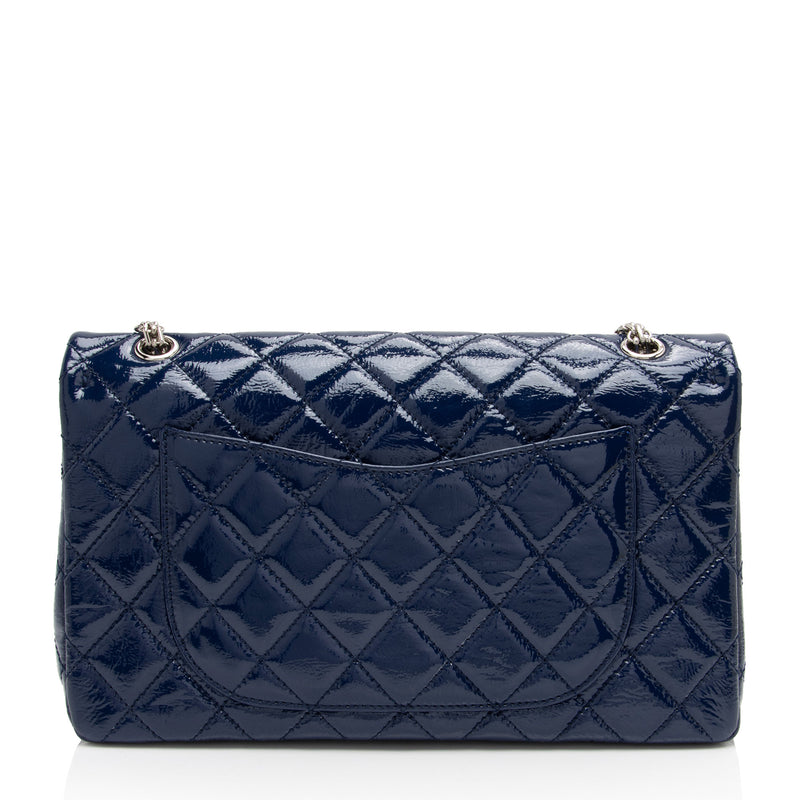 Chanel Patent Leather Calfskin Reissue 227 Double Flap Bag (SHF-RipkU7)