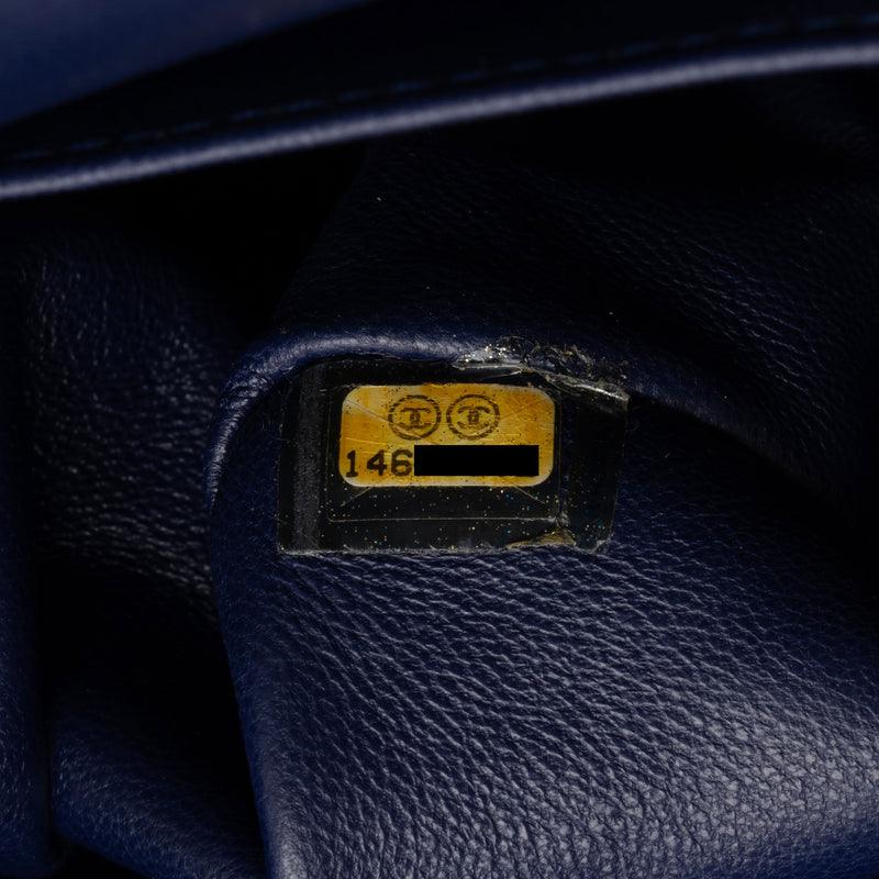 Chanel Patent Leather Calfskin Reissue 227 Double Flap Bag (SHF-RipkU7)