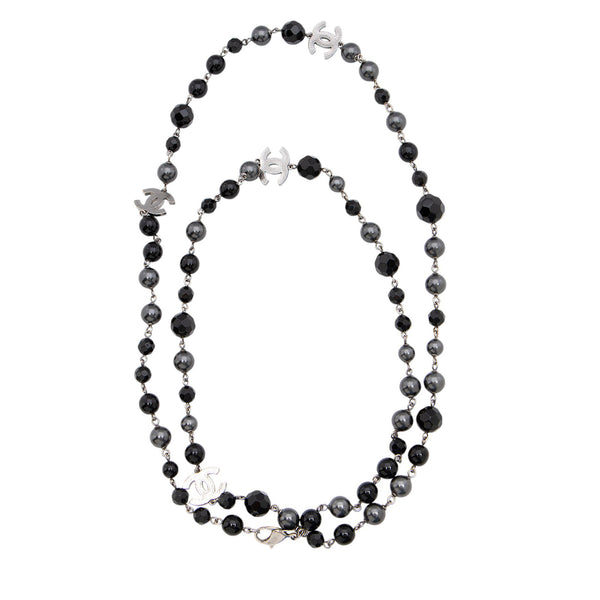 Chanel Pearl Resin CC Long Necklace (SHF-AmgJRN)