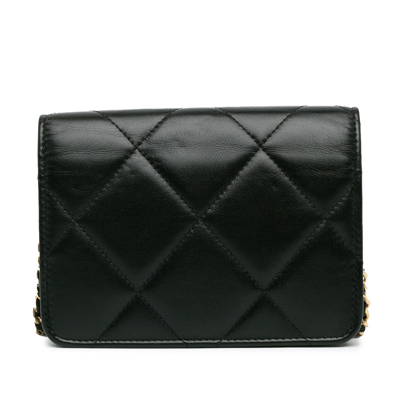 Chanel Quilted Calfskin Strass Clutch With Chain Flap (SHG-NLlIcy)