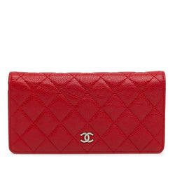 Chanel Quilted Caviar L Yen Bifold Long Wallet (SHG-GP94qH)