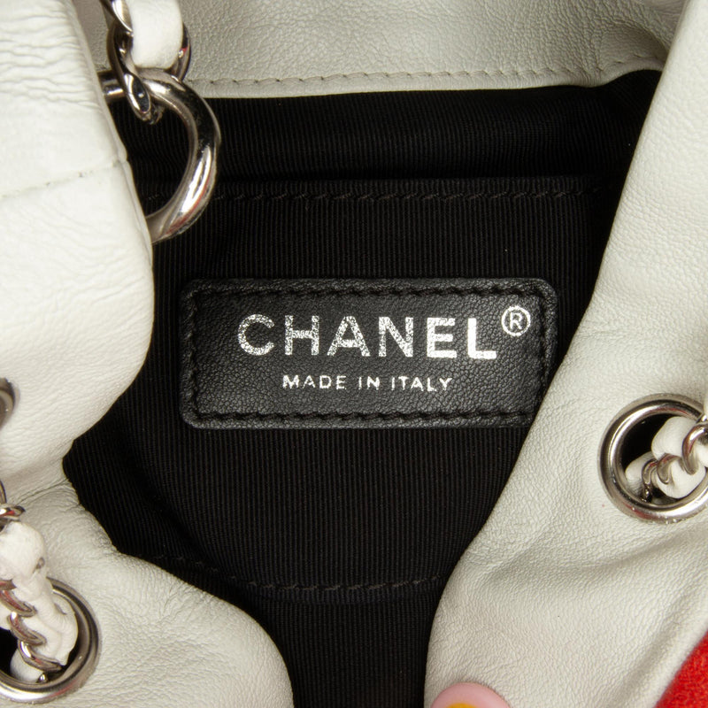 Chanel Quilted Lambskin Cuba Drawstring Bucket (SHG-s3AsNP)