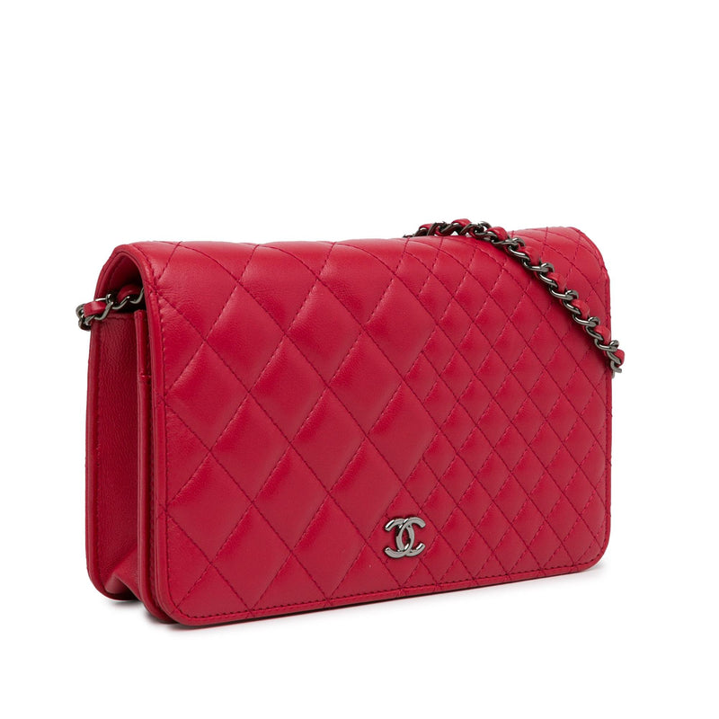 Chanel Quilted Lambskin Wallet On Chain (SHG-3yBC7U)