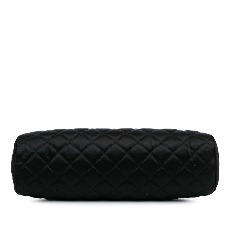 Chanel Quilted Satin Timeless Clutch (SHG-CBcot3)