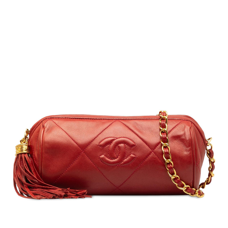 Chanel Quilted Tassel Barrel Crossbody Bag (SHG-7xdOa3)