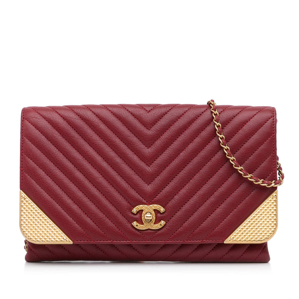 Chanel Rock Corner Chevron Flap Bag (SHG-xAzd8d)