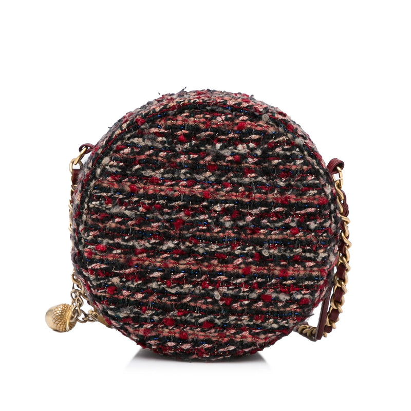 Chanel Round As Earth Tweed Crossbody Bag