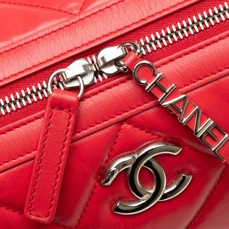 Chanel Small Aged Calfskin Express Bowling Satchel (SHG-8OoLC3)