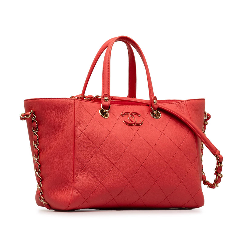 Chanel Small Bullskin Neo Soft Shopping Tote (SHG-D0niJ1)