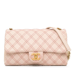 Chanel Small Calfskin Triple Stitched Flap (SHG-MqcPxP)