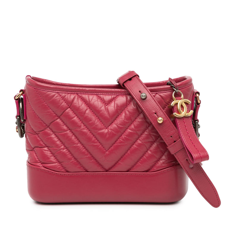 Chanel Small Chevron Aged Calfskin Gabrielle Crossbody (SHG-ncshqx)