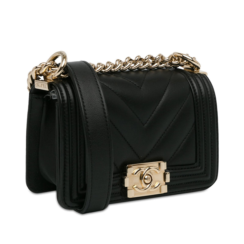 Chanel Small Chevron Boy Flap (SHG-PGXrMi)