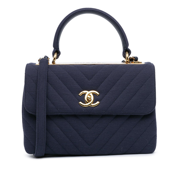 Chanel Small Chevron Jersey Trendy CC Flap (SHG-9KLQxh)