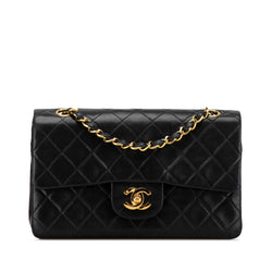 Chanel Small Classic Lambskin Double Flap (SHG-wzVZB4)