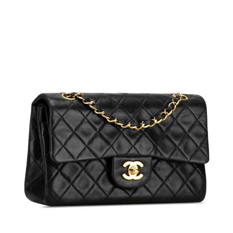 Chanel Small Classic Lambskin Double Flap (SHG-wzVZB4)