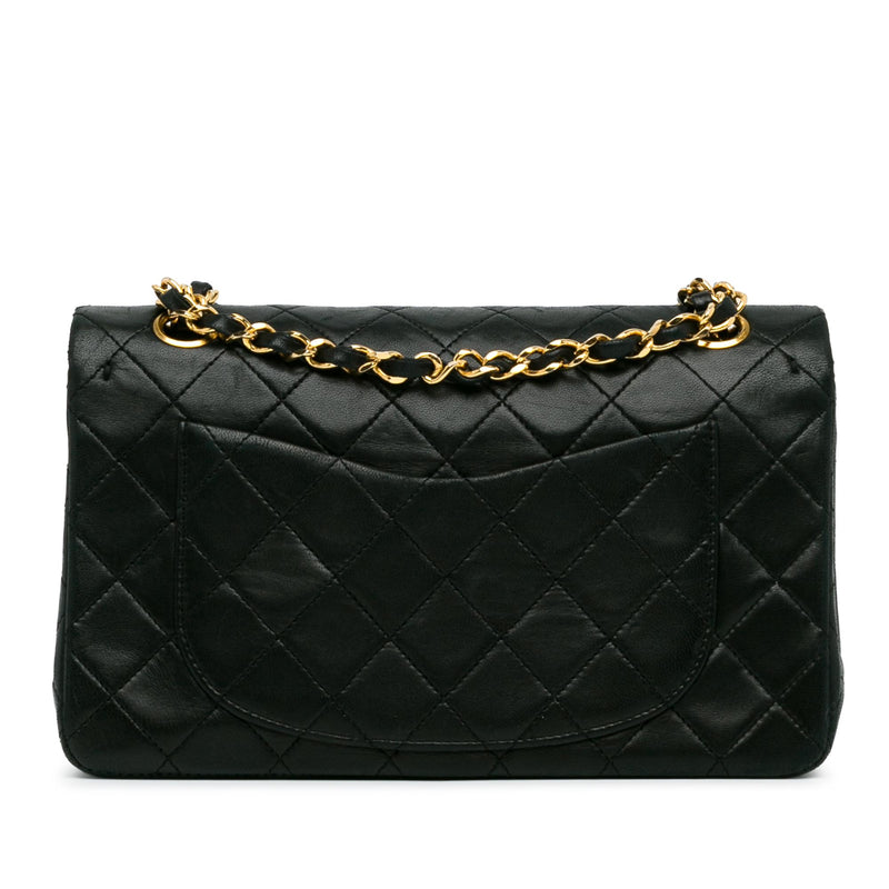 Chanel Small Classic Lambskin Double Flap (SHG-e2qOYF)