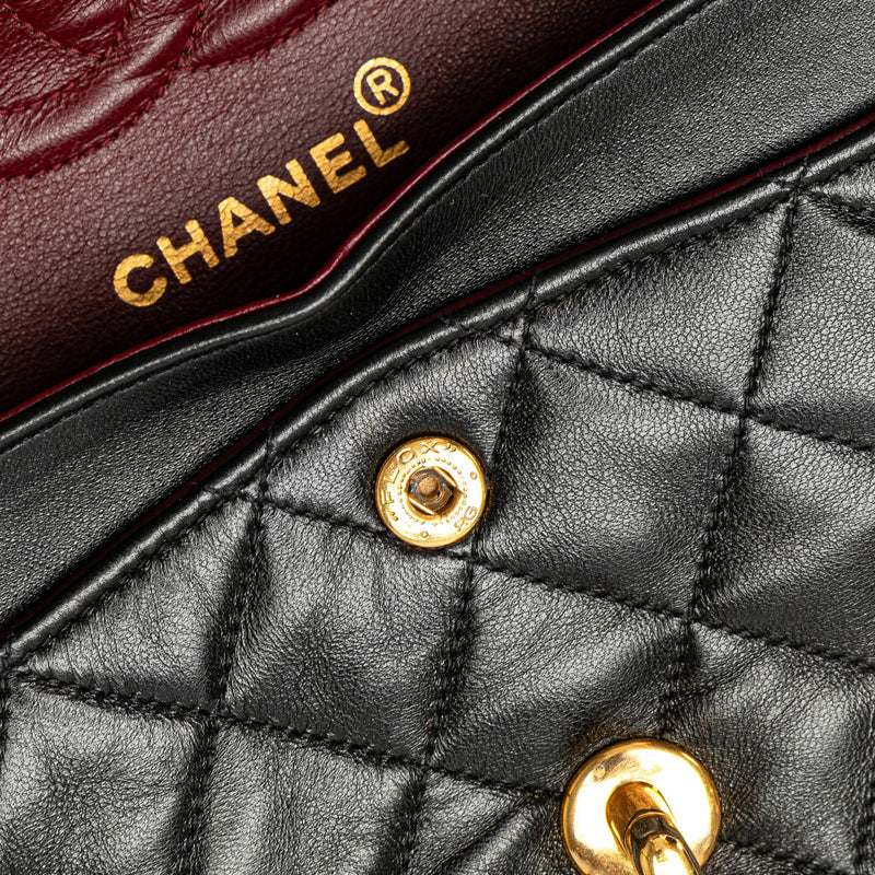 Chanel Small Classic Lambskin Double Flap (SHG-PD17B9)