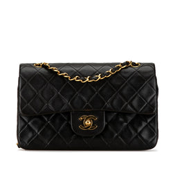 Chanel Small Classic Lambskin Double Flap (SHG-PD17B9)