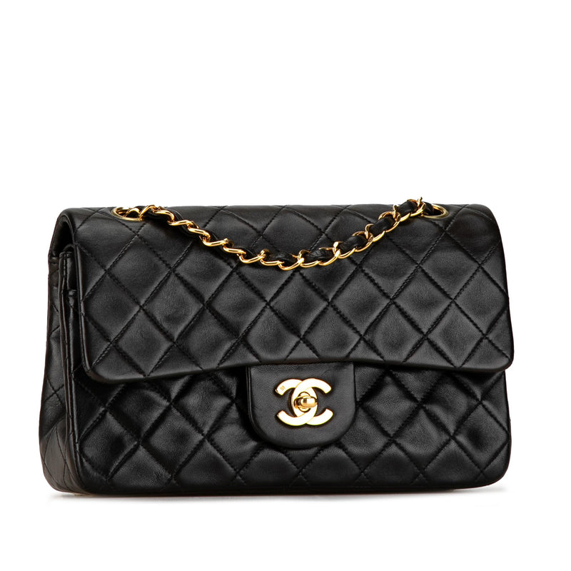 Chanel Small Classic Lambskin Double Flap (SHG-PD17B9)