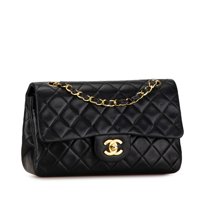 Chanel Small Classic Lambskin Double Flap (SHG-8UzqiL)