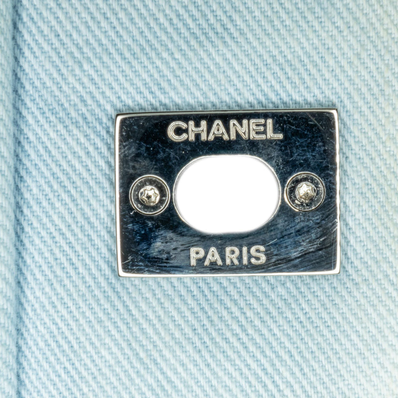 Chanel Small Denim Canebiers Net Flap (SHG-szdQkm)