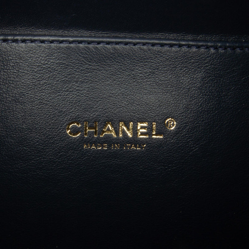 Chanel Small Jersey CC Filigree Vanity Case (SHG-BKQMVd)