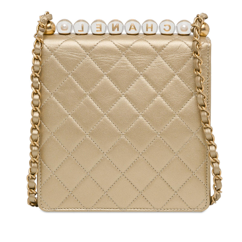 Chanel Small Lambskin Chic Pearls Flap (SHG-AarASt)