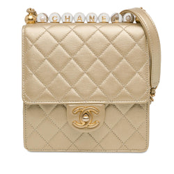 Chanel Small Lambskin Chic Pearls Flap (SHG-AarASt)