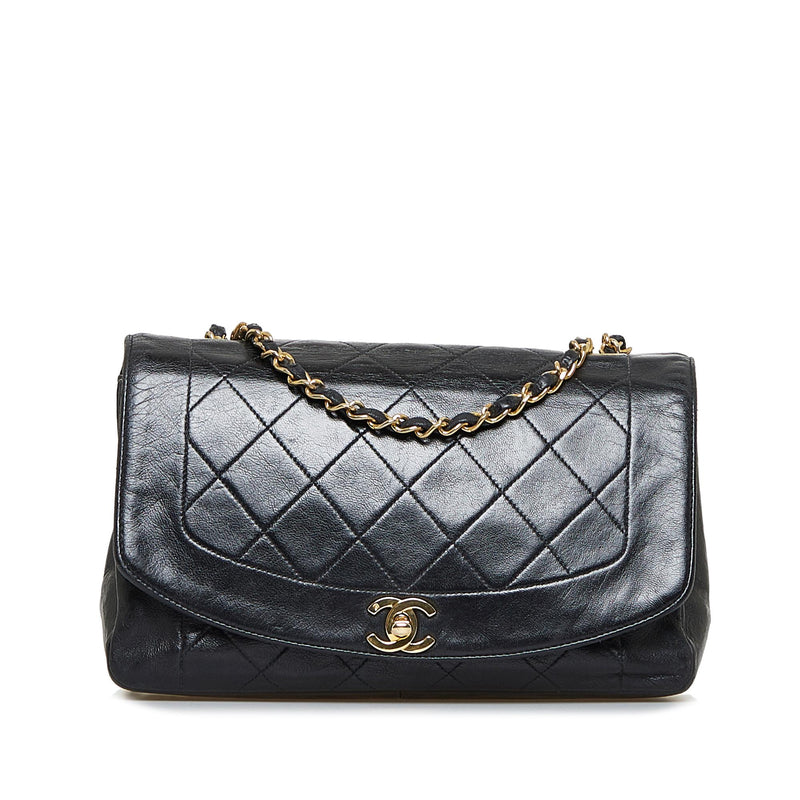 Chanel Small Lambskin Diana Flap SHG 8DGqg7 LuxeDH