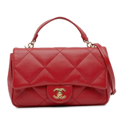 Chanel Small Lambskin Easy Carry Flap (SHG-Rzf8ss)