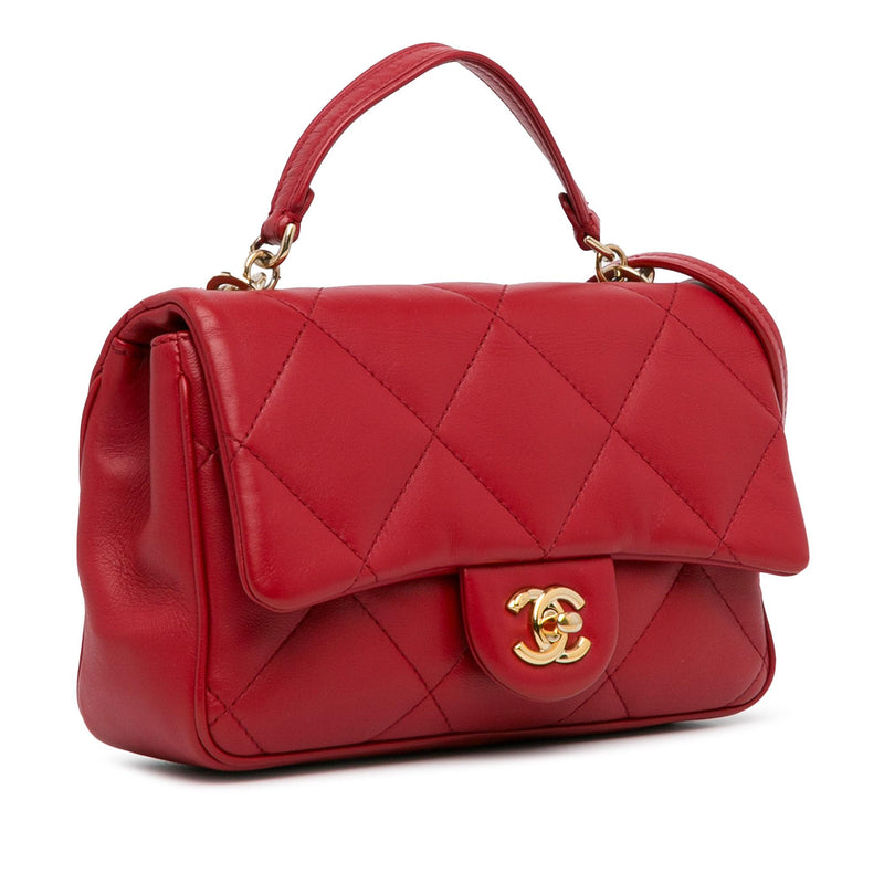 Chanel Small Lambskin Easy Carry Flap (SHG-Rzf8ss)