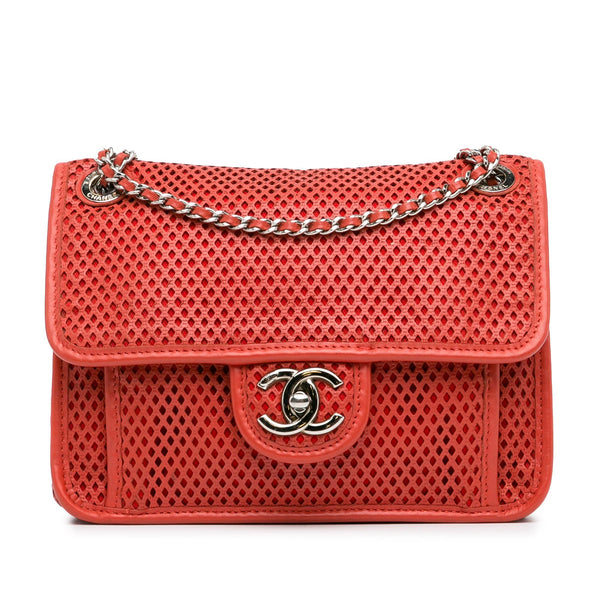 Chanel Small Perforated Calfskin Up In The Air Flap (SHG-iEf845)