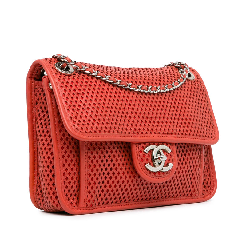 Chanel Small Perforated Calfskin Up In The Air Flap (SHG-iEf845)