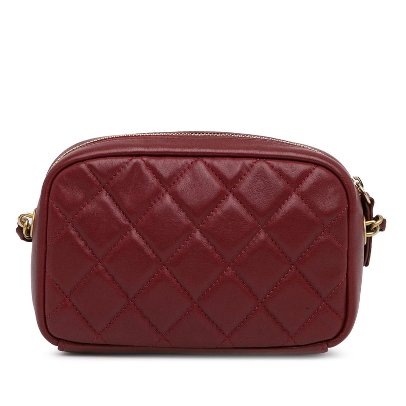 Chanel Small Quilted Lambskin Buckle Camera Bag (SHG-xw9Eo6)