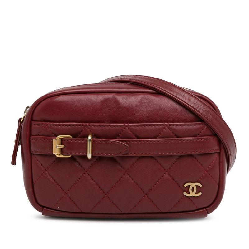 Chanel Small Quilted Lambskin Buckle Camera Bag (SHG-xw9Eo6)