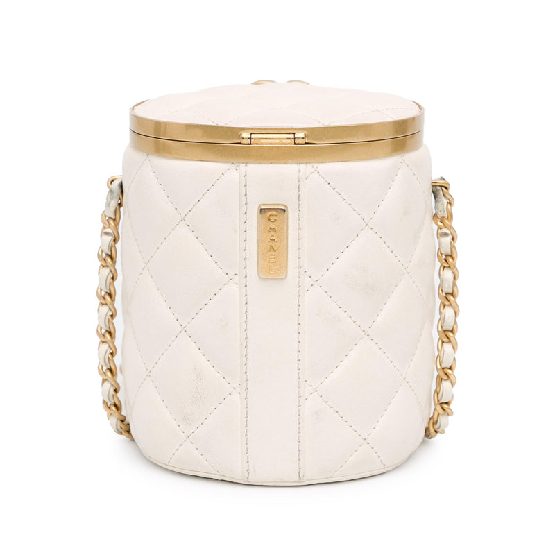 Chanel Small Quilted Lambskin Crown Box Bag (SHG-SRTV1w)