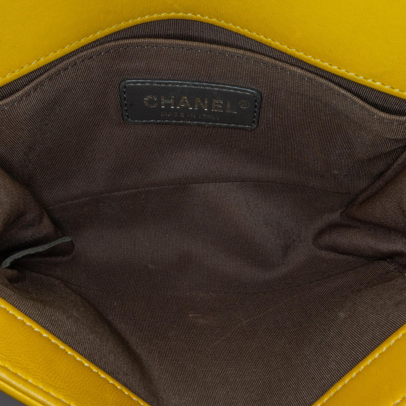 Chanel Small Tweed and Lambskin Chevron Boy Flap (SHG-6vNjyY)