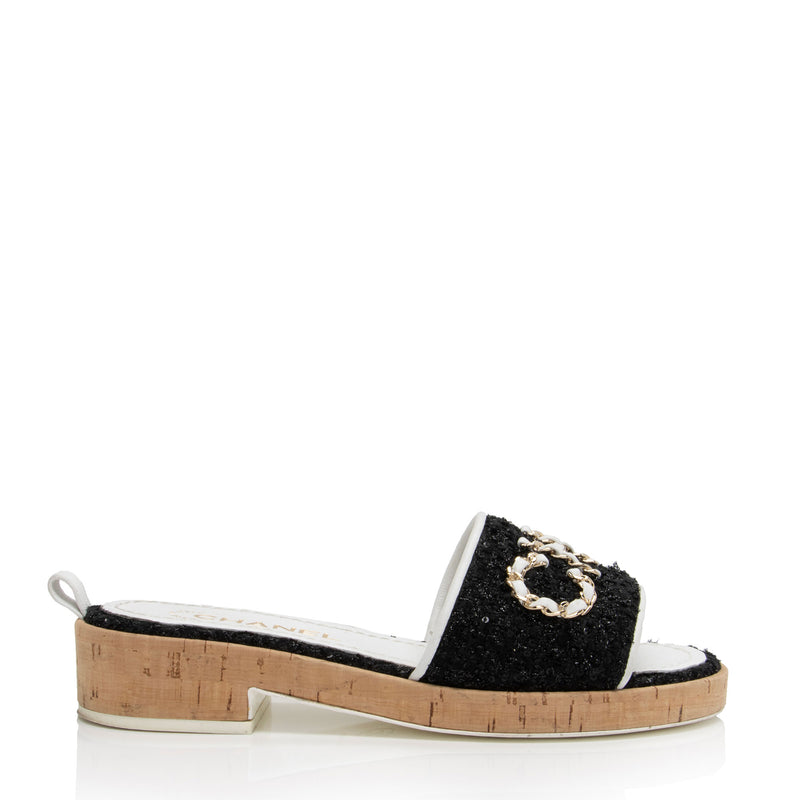 Chanel clearance cork slide