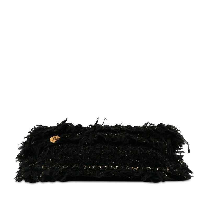 Chanel Tweed Fringe Paris Cosmopolite Clutch (SHG-ZGXyrX)