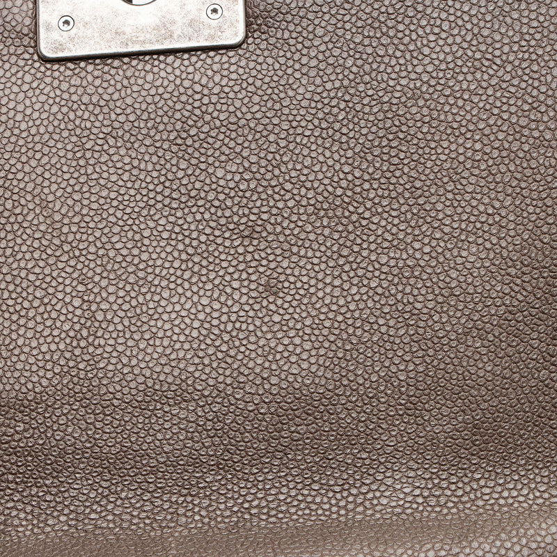 Chanel Tweed Paris-Edinburgh Old Medium Boy Bag (SHF-PnHCww)