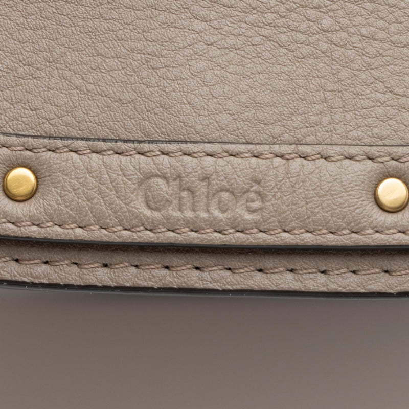 Chloe Pink Smooth & Suede Calf Skin Leather 'Nile Medium' Bracelet