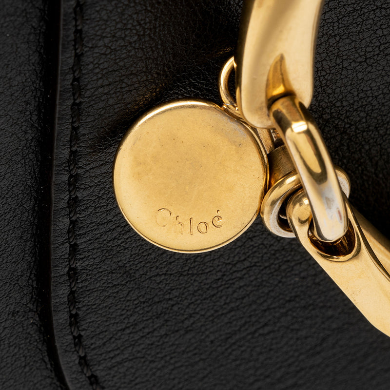 Chloe Calfskin Suede Nile Small Bracelet Bag (SHF-eEyeqL)