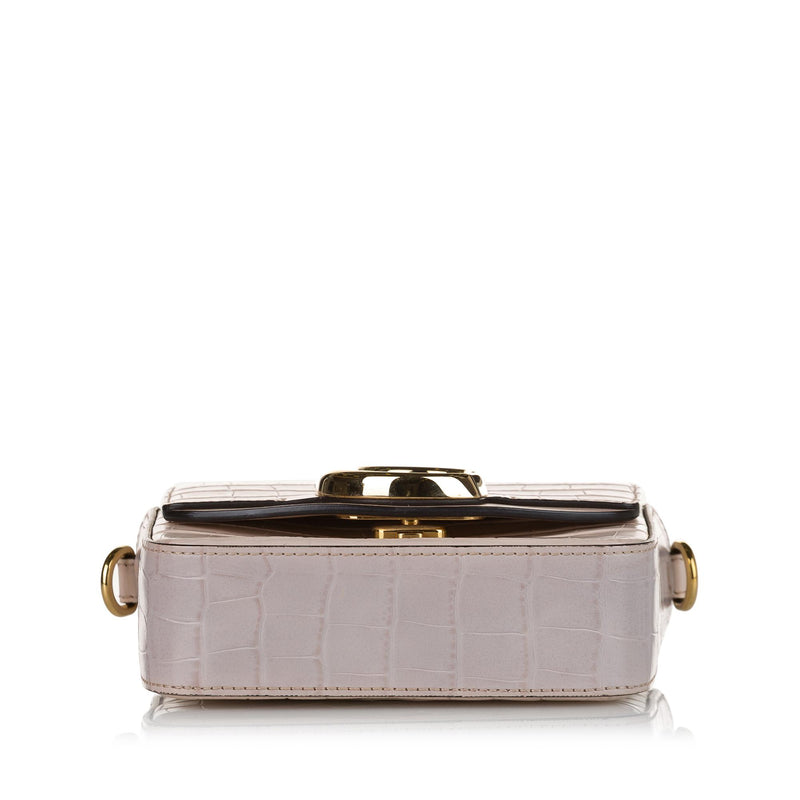 Chloe Mini C Embossed Leather Satchel (SHG-33404)