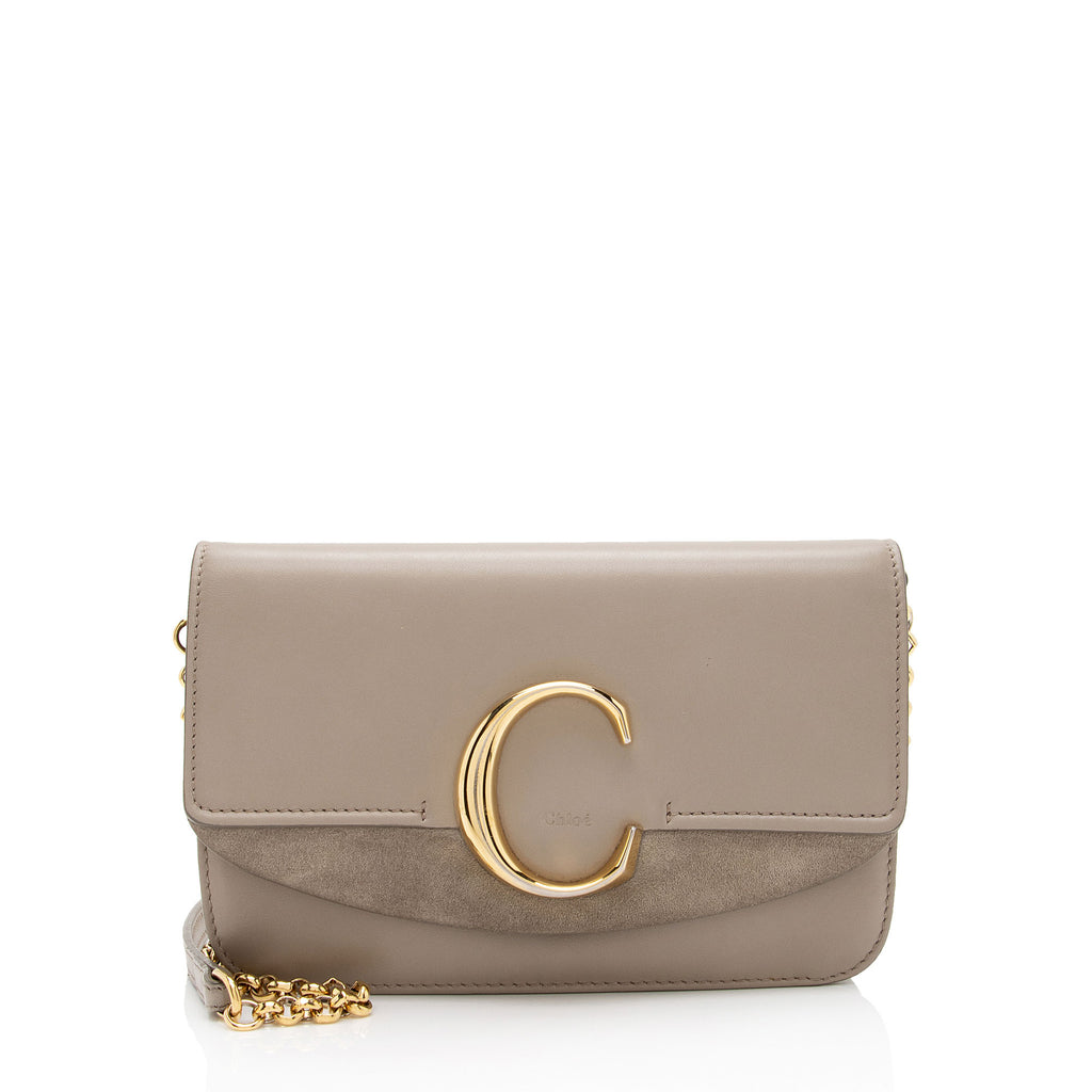 Chloe Shiny Calfskin C Mini Bag SHF mzADSH LuxeDH